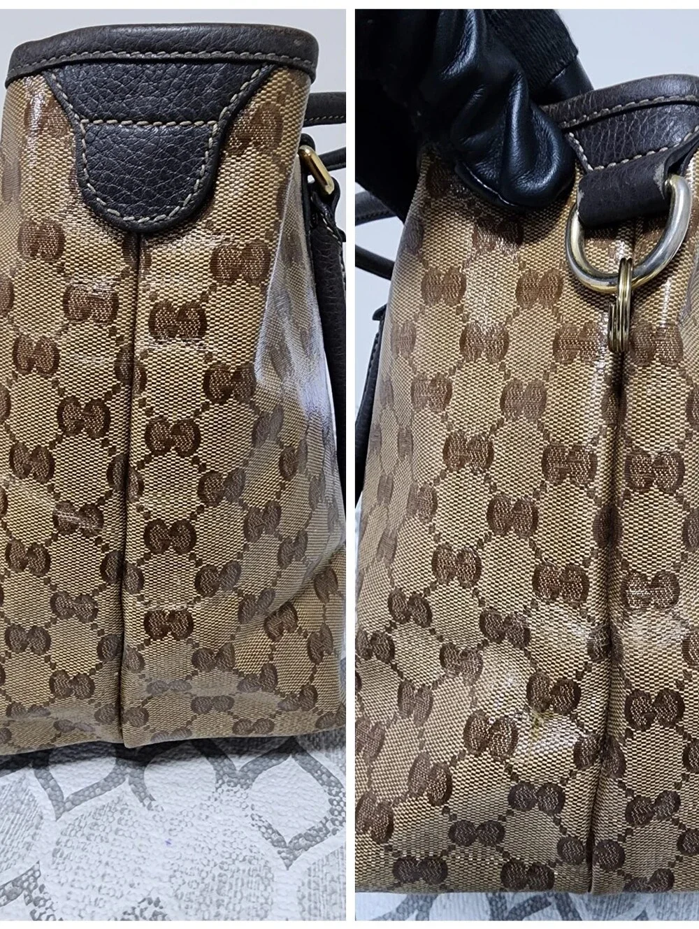 Gucci GG Canvas Jolicoeur Tote Bag Brown/Beige